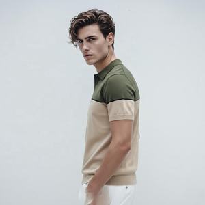 Polo de golf personnalisé avec logo, 250 g/m², poids lourd, pour hommes, style streetwear, vêtements de golf, tissu toile respirant, stock en gros - Product Image 2