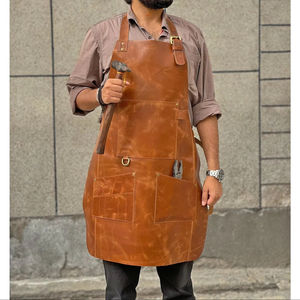 Delantal de Cuero Genuino de Calidad Profesional, Resistente a Olores, para Diseño de Patrones y Costura - Ropa de Trabajo para Diseñadores Profesionales de Estudio - Product Image 1
