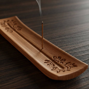 Support de brûleur d'encens en bois aromatique multifonctionnel, bois naturel, écologique, durable, pour bâtonnets parfumés, méditation - Product Image 3