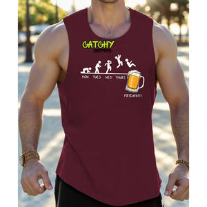 Débardeur respirant pour homme, coupe ajustée, gilet de sport à séchage rapide, idéal pour l'été, vente en gros - Product Image 5