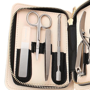 Luxury Stainless Steel <b>Nail</b> Care <b>Kit</b> Best Selling Manicure Pedicure Tools Wholesale Top Selling Unique Color Case - Product Image 6