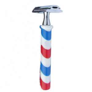 มีดโกนขอบสองด้านสำหรับช่างตัดผมดีไซน์ขอบสองด้านปลอดภัยสำหรับมืออาชีพ - Product Image 1