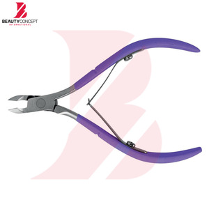 ที่ตัดหนังกำพร้าแบบมือจับเคลือบสีม่วงตามหลักสรีรศาสตร์  ทำจากสแตนเลสสตีล  สำหรับตัดเล็บมือและเล็บเท้า  เครื่องมือทำเล็บมือและเล็บเท้าระดับมืออาชีพ - Product Image 2