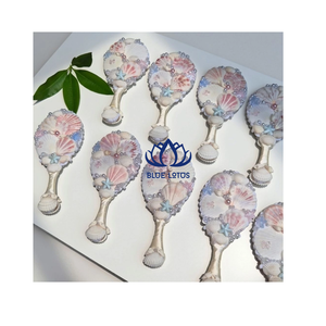 เปลือกหอยธรรมชาติที่ยั่งยืนอยู่ได้ สำหรับปูเสฉวน สีเหลือง ขาว เขียว เงิน จำหน่ายส่งจำนวนมาก ของตกแต่งบ้านทำมือ เวียดนาม สีฟ้า - Product Image 1
