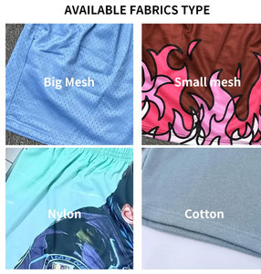 Men's Solid Mesh Shorts Drawstring Waist Sublimation Print Breathable Quick Dry Casual Sport Workout Shorts - Product Image 4