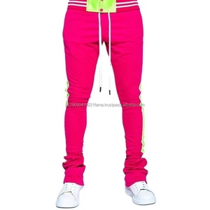 Jogging en toile à jambe droite de haute qualité, faible MOQ, personnalisé, imperméable, respirant, streetwear pour hommes - Product Image 3