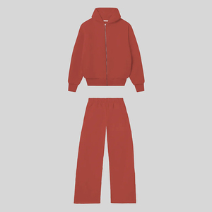 Trend Design Sportswear Loose Fit Oversize Men Zipper Tracksuit Set New Stylish Oversize Men Zipper Tracksuit For Casual Wear - Product Image 1