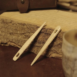 New Rustic Eco-Friendly Buffalo Horn Bone Needle Pointed Embroidery Needle for Wool & Yarn Durable Sewing for Tufting & Sewing - Product Image 1