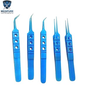 Premium Micro Toothed Forceps Stainless Steel Precision Fine Tip Microsurgical <b>Instrument</b> for Microvascular <b>Neurosurgery</b> Ophthal - Product Image 4