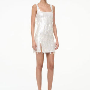 Vestido Mini de Lujo con Cuentas Hechas a Mano y Tirantes Finos para Mujer, Estilo Elegante para Fiestas, Ideal para Exportación a Granel - Product Image 1