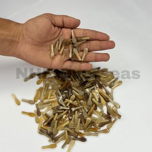 Puntas de Cuerno de Búfalo Blanco Claro, Duraderas y Hechas a Mano, de Alta Calidad, para la Fabricación de Monturas de Gafas, Componentes Naturales para Gafas NHE - Product Image 2