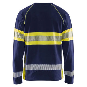 T-shirts de travail haute visibilité réfléchissants respirants à séchage rapide à manches longues pour ouvriers - Product Image 2