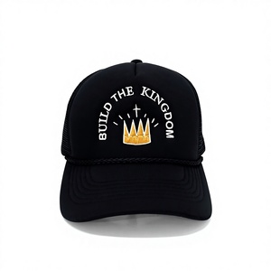 Gorra Trucker de Espuma de 5 Paneles con Visera Curva de Perfil Alto y Logotipo Personalizado, Estilo Joven y Elegante para Adultos, Hecha en Vietnam - Product Image 1