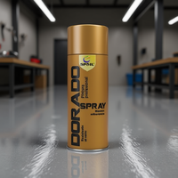 Resina Epoxi Dorada de 200 ml para Recubrimiento de Pisos, Spray Líquido Premium