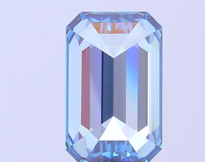 Impresionante Diamante Azul de Corte Esmeralda de 7 Quilates, Diamante Suelto de Corte Escalonado de Color Fantasía Raro para Diseños de Joyería de Lujo Personalizados - Product Image 2