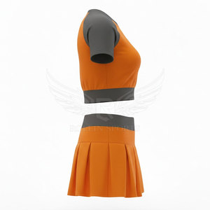 Uniforme de Porristas de Talla Grande de Alta Calidad, Color Sólido, Precio al por Mayor - Product Image 4