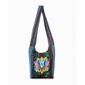 Borsa Hobo Lotus Fatta a Mano per Donna, Elegante e Alla Moda Borsa a Spalla - Product Image 1