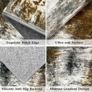 Set di Tappeti da Cucina Morbidi e Astratti, Antiscivolo, 3 Pezzi, Lavabili, Facili da Pulire, Essenziali per la Cucina - Product Image 5