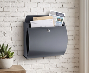 Boîte aux lettres murale élégante en métal galvanisé, faite à la main, de haute qualité, pour le bureau et la maison - Product Image 6