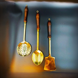 decorative and functional use brass <b>spoon</b> for kitchen and dining table by perfect enterprises - Product Image 1