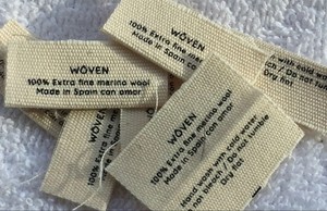 Étiquettes NFC autocollantes en coton biologique tissé, étiquettes personnalisées douces pour vêtements, étiquettes en tissu naturel - Product Image 2