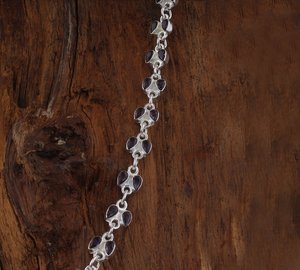 Pendentif en améthyste, argent sterling 925, fait main, pierre précieuse en forme de poire, bijoux en cristal violet naturel, cadeau pour femme - Product Image 2