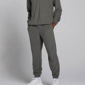Men Fleece Jogger <b>Trousers</b> <b>Elastic</b> <b>Waist</b> Drawstring Casual Pants Pocketed Athletic Wear - Product Image 6