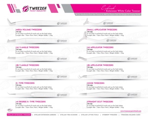 Cils en gros imprimer nouvelle arrivée cils de toilettage conception personnalisée cils pince à épiler en acier inoxydable avec emballage - Product Image 6