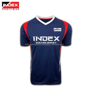 Camiseta de Fútbol INDEX para Hombre, Cuello en V, Manga Corta, Sublimada, Poliéster que Absorbe la Humedad, Ajuste Atlético para Todas las Temporadas - Product Image 6