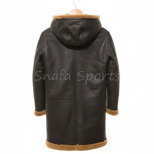 Veste Bomber en Peau de Mouton pour Homme, Blouson Aviateur en Fourrure et Cuir, Prix de Gros - Product Image 2