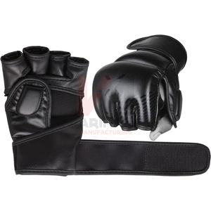 Guantes de MMA de Cuero con Dedos Descubiertos, Muñequera Ajustable, para Entrenamiento, Sparring y Competencia, para Hombres y Mujeres - Product Image 6