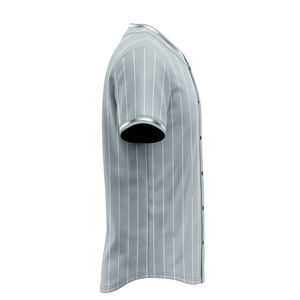 Camiseta de Béisbol Sublimada Personalizada de Alta Calidad, Cuello en V, con Botones, Ropa Deportiva para Entrenamiento en Equipo, Tops que Absorben la Humedad - Product Image 4