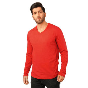 Camiseta de Manga Larga de Algodón para Hombre, Cuello Redondo Informal, Ligera, Básica para Uso Diario, Logotipo Personalizado en la Parte Delantera, Secado Rápido, Corte Regular - Product Image 5