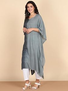 High Quality Designer Rayon <b>Kaftan</b> Tie Dyed <b>Summer</b> Daily Wear Regular Fit Sweetheart neck at Best Price by Supplier - Product Image 4