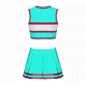 Uniformes de cheerleading en polyester, couleur et logo personnalisables, service OEM, vêtements de sport de haute qualité, respirants et confortables - Product Image 3