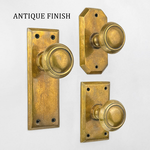 Regency Unlacquered <b>Brass</b> Dummy <b>Door</b> <b>Knob</b> <b>Antique</b> Style Decorative Non Turning Handle Classic Architectural Hardware - Product Image 6