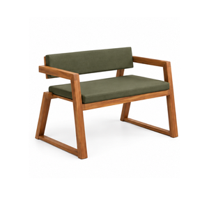 Ensemble de canapés d'extérieur modernes en teck massif avec coussins, mobilier de jardin pour villa, hôtel, complexe hôtelier, salon de jardin au bord de la piscine - Product Image 1