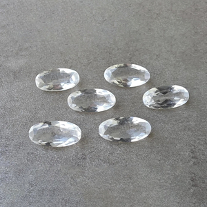 Cristal de quartz naturel AAA+ facetté, grande pierre précieuse ovale calibrée, pour la fabrication de bijoux - Product Image 2