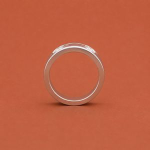 Anillo de Plata 925 con Moissanita y Diamantes, Diseño Elegante y Acabado de Alta Calidad, para Mujer, Aniversario de Bodas - Product Image 4
