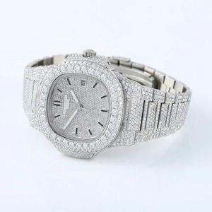 Luxury Hip Hop Customized Moissanite <b>Watch</b> Pass Diamond Tester <b>Cheap</b> Price 41 MM VVS Moissanite High Quality Iced Out <b>Watch</b> - Product Image 2