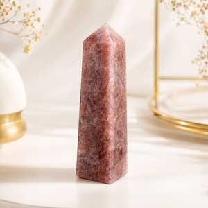 Tour de cristal de quartz fraise naturel poli, pierre précieuse écologique, pierres de cristal faites à la main, vente en gros - Product Image 5
