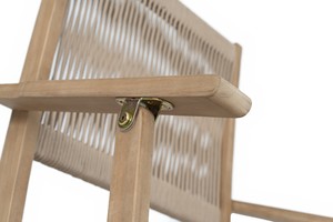 Fauteuil pliant résistant aux intempéries | Corde tressée et bois d'acacia | Sièges d'extérieur de qualité supérieure du Vietnam - Product Image 5