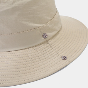Sombrero de Pescador Negro Unisex, Ajustable, Transpirable, Impermeable, de Lona de Poliéster, para Exteriores, Primavera, Verano, Casual - Product Image 3