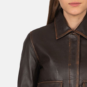 Chaqueta Corta de Cuero para Mujer 2026, Chaqueta Delgada de Cuero PU para Motocicleta, Ropa de Mujer, Hecha en Pakistán - Product Image 3