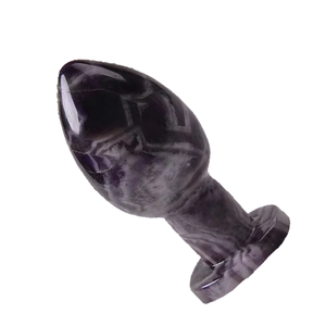 ไข่คริสตัลอะเมทิสต์เชฟรอนคุณภาพสูงสำหรับการบำบัดช่องคลอด ไข่โยนิสำหรับผู้หญิง ใช้สำหรับบริหารกล้ามเนื้ออุ้งเชิงกราน ผลิตจากอัญมณีธรรมชาติ ขายส่ง - Product Image 2