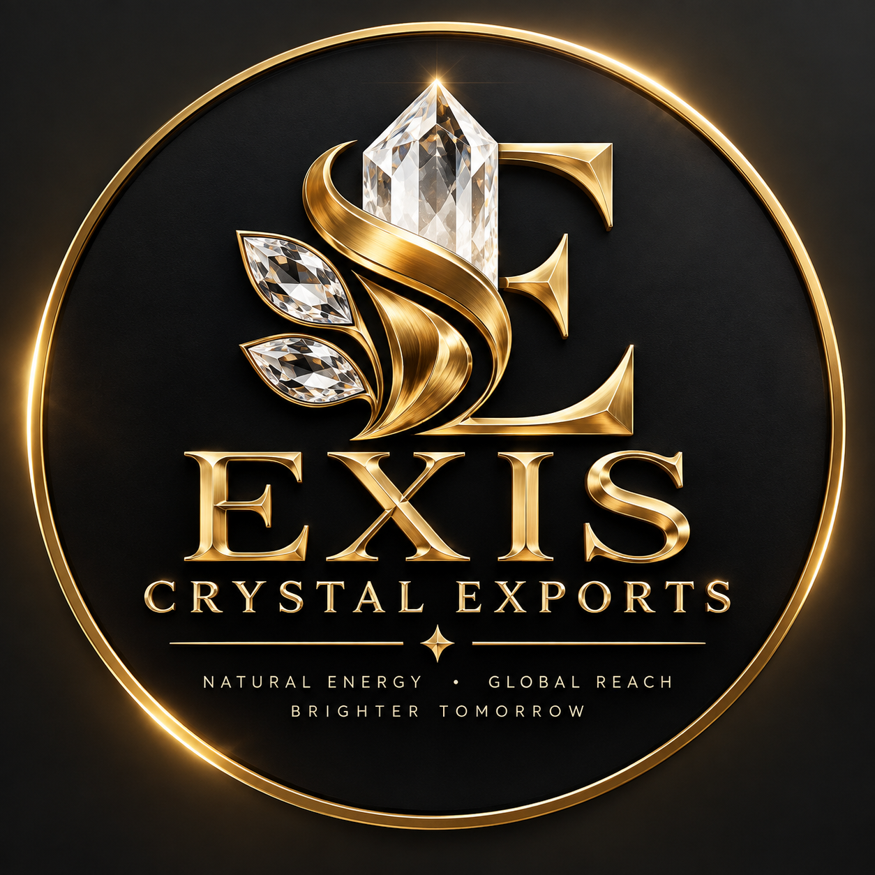 EXIS CRYSTAL EXPORTS logo