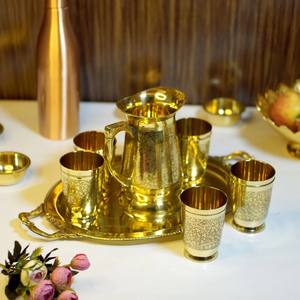 Service de table en laiton au design classique avec motif portrait, 4 pièces, réutilisable, durable, écologique, pour fêtes - Product Image 4