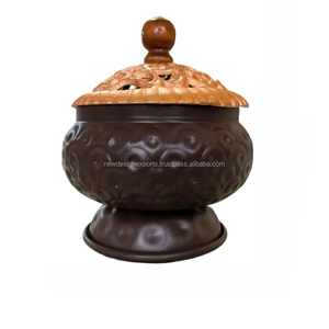 Brass Incense Burner for Home & Office Puja Sambrani Dhoop Spring Season Indian Home Decor - Product Image 3