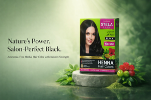 Stela Care Henné Noir 10g |   Coloration capillaire à base de plantes de qualité supérieure |   Couverture longue durée des cheveux noirs et gris |   Exportateur indien - Product Image 3