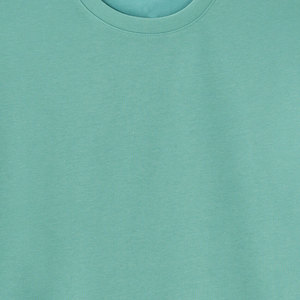 Camiseta de Manga Corta para Hombre, Cuello Redondo, Algodón, Estilo Casual, Talla Grande, Verano, Corte Regular, Color Sólido - Product Image 3